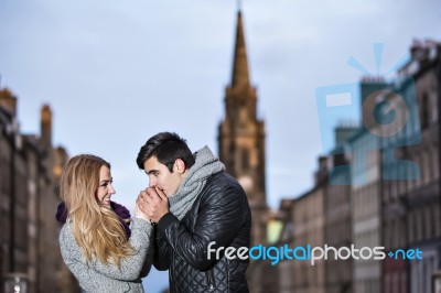 Attractive Young Couple In Love Stock Photo