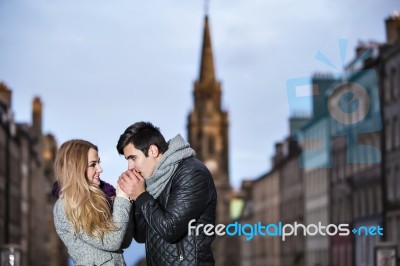 Attractive Young Couple In Love Stock Photo