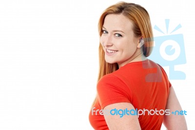 Attractive Young Stylish Woman Stock Photo