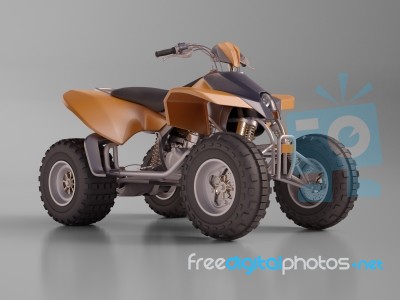 Atv Quad Bike Stock Photo