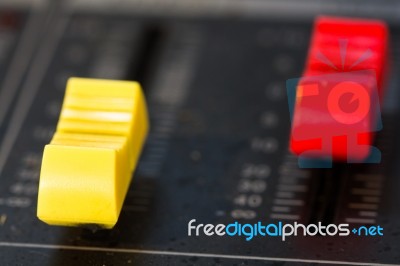 Audio Mixer Stock Photo