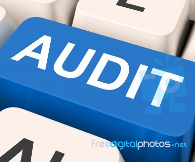 Audit Key Means Validation Or Inspection Stock Image
