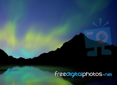 Aurora Borealis Stock Image