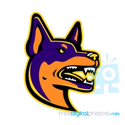 Australian Kelpie Dog Mascot Stock Image