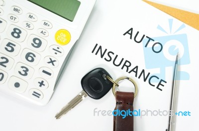 Auto Insurance Stock Photo