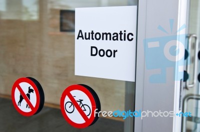 Automatic Door Stock Photo