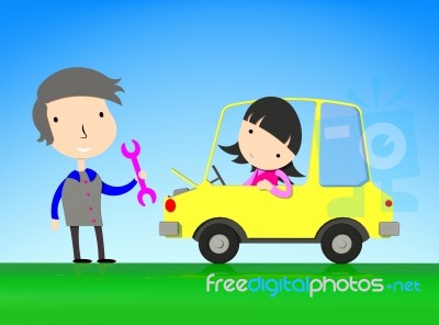 Automobile Car Repair Service Stock Image