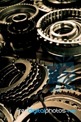 Automobile Gear Assembly Stock Photo