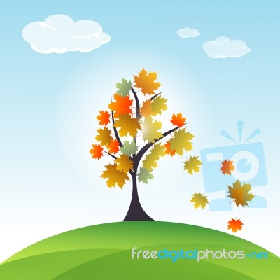 Autumn Card Stock Image - Royalty Free Image ID 10039262