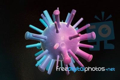 Avian Flu Virus Stock Image