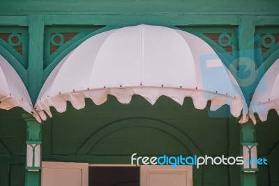 Awning And Window Stock Photo