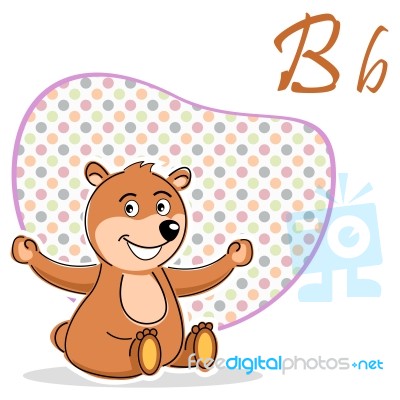 B For Bear Stock Image
