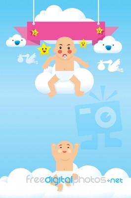 Baby Background Stock Image