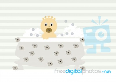 Baby In Bathtub Stock Image Baby In Bathtub Stock Image