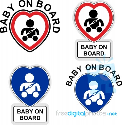 Baby On Board Stock Image