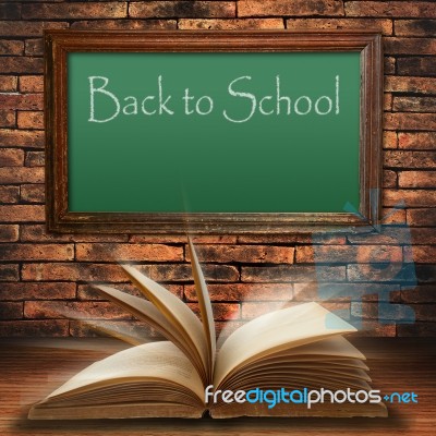 Back To School Blackboard Stock Photo