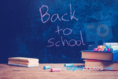 Back To School. Education Background Concept With Copyspace Stock Photo