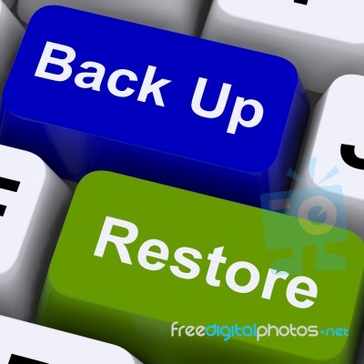 Back Up And Restore Keys Stock Image