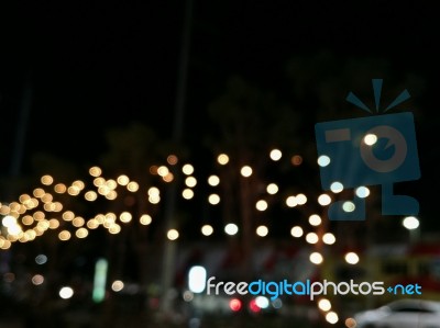 Background Bokeh From Light Decoration Stock Photo