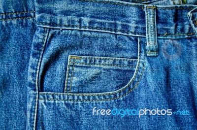 Background By Blue Jeans And Jean Lack Stock Photo