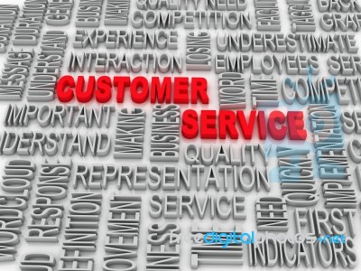Background Concept Wordcloud Illustration Of Customer Service Stock Image