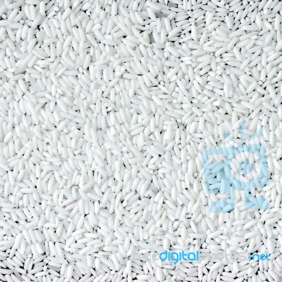 Background From Pile Of Rice Seed Stock Photo