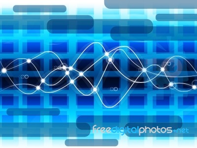 Background Grid Means Abstract Pattern And Electricity Stock Image