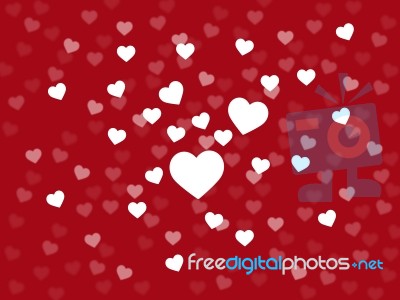 Background Heart Means Valentines Day And Affection Stock Image