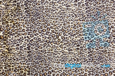 Background Of Black Brown Spotted Animal Fur Stock Photo