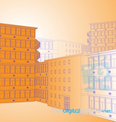 Background Of Building Design Stock Image