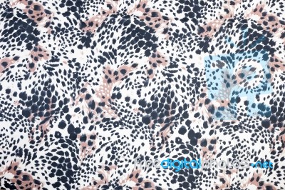 Background Of Spotted Animal Fur Print Stock Photo