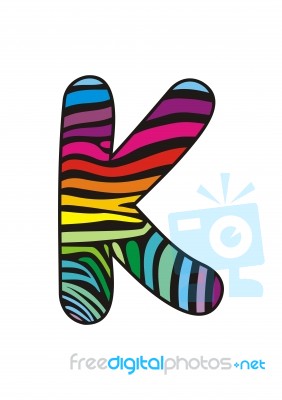 Background Skin Zebra Shaped Letter K Stock Image Background Skin Zebra Shaped Letter K Stock Image