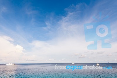 Background Sky And Clouds In The Summer Stock Photo