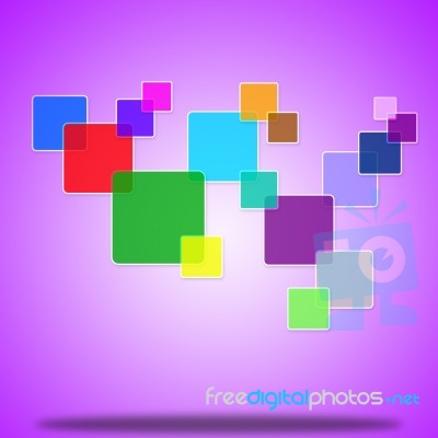 Background Squares Represents Light Burst And Glowing Stock Image