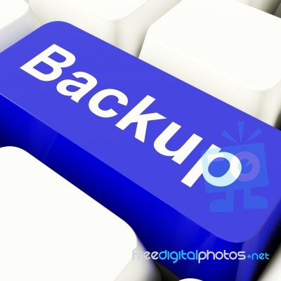 Backup Computer Key Stock Image
