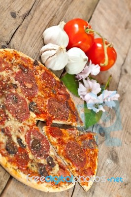Baked Pizza Stock Photo