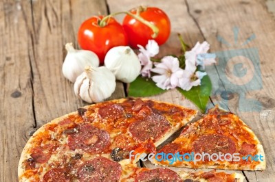 Baked Pizza Stock Photo