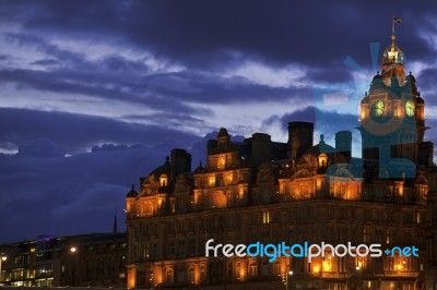 Balmoral Hotel In Edinburgh Stock Photo