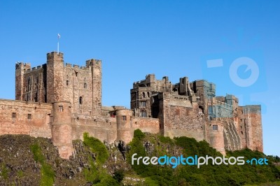 Bamburgh Castle Stock Photo