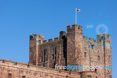 Bamburgh Castle Stock Photo