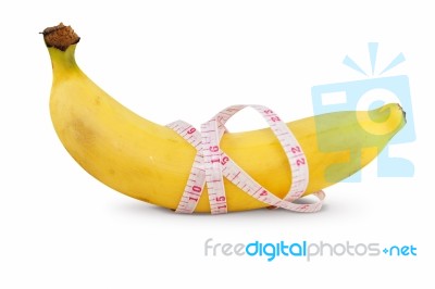 Banana Length (male Genital Concept Of An Advertisement Can Be Used) Stock Photo