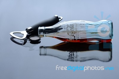 Bangkok, Thailand - September 1, 2012: Classic Bottle Of Coca-co… Stock Photo