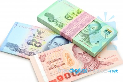 Banknotes Thailand Stock Photo