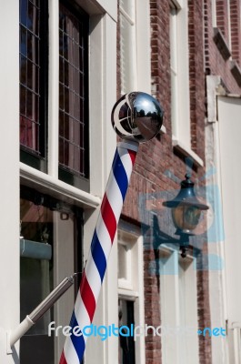 Barbershop Pole Stock Photo