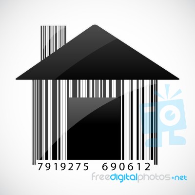 Barcode Home Stock Image