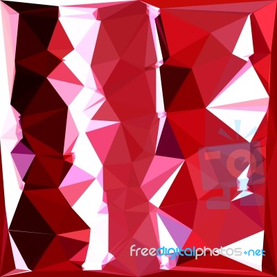 Barn Red Abstract Low Polygon Background Stock Image