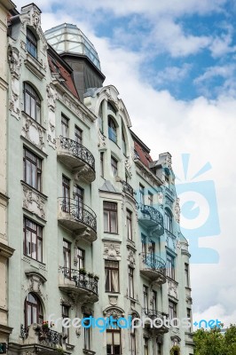 Baroque Building In Vienna Stock Photo