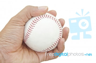 Baseb In Hand Stock Photo