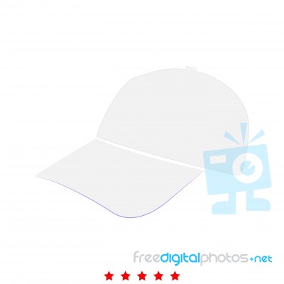 Baseball Cap Icon .  Flat Style Stock Image