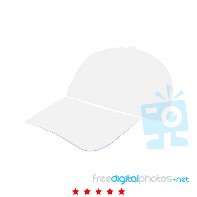 Baseball Cap Icon .  Flat Style Stock Image